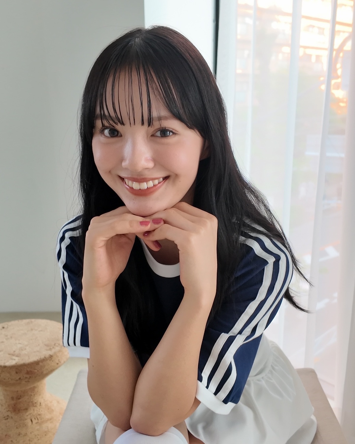 今日はうみのオフショット📸💙ガーリーなミニスカートとスポーティーなTシャツのおしゃれ上級者コーデ👗#Seventeen #セブンティーン #ST夏号 #雑誌 #ファッション雑誌 #Seventeen夏