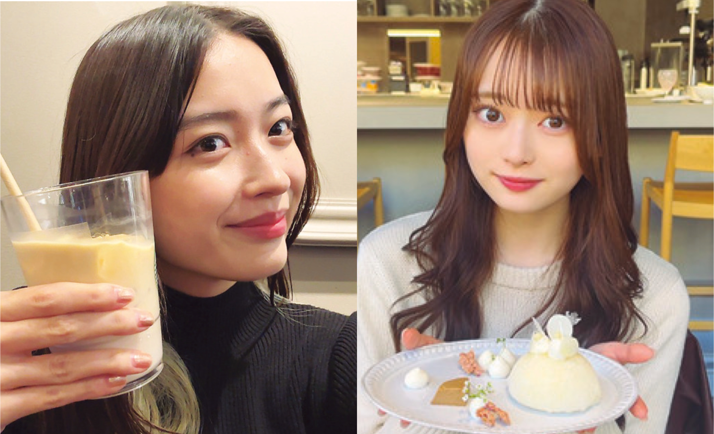 【STモデル自撮り】お出かけといえばカフェが定番なモデル4人〈茅島みずき・高比良由菜・中島瑠菜・滝口芽里衣〉