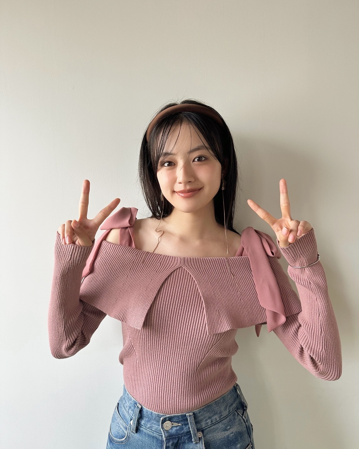 ちょっとレアなガーリーじゅったん👼🏻🎀💞何枚目がお好き？🥰#上坂樹里 #じゅったん #ガーリーコーデ #STモデル #セブンティーン