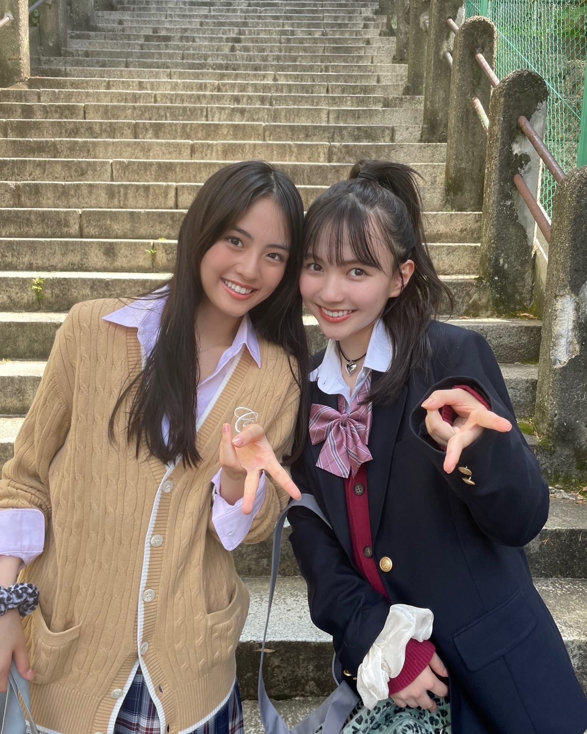 GAL⭐︎な優名＆ここあ👩🏻‍❤️‍👩🏻🌺#河村ここあ #竹下優名 #gal #ギャル #制服 #ミスセブンティーン #放課後 #jk #制服アレンジ #オフショット #Seventeen #セブンテ