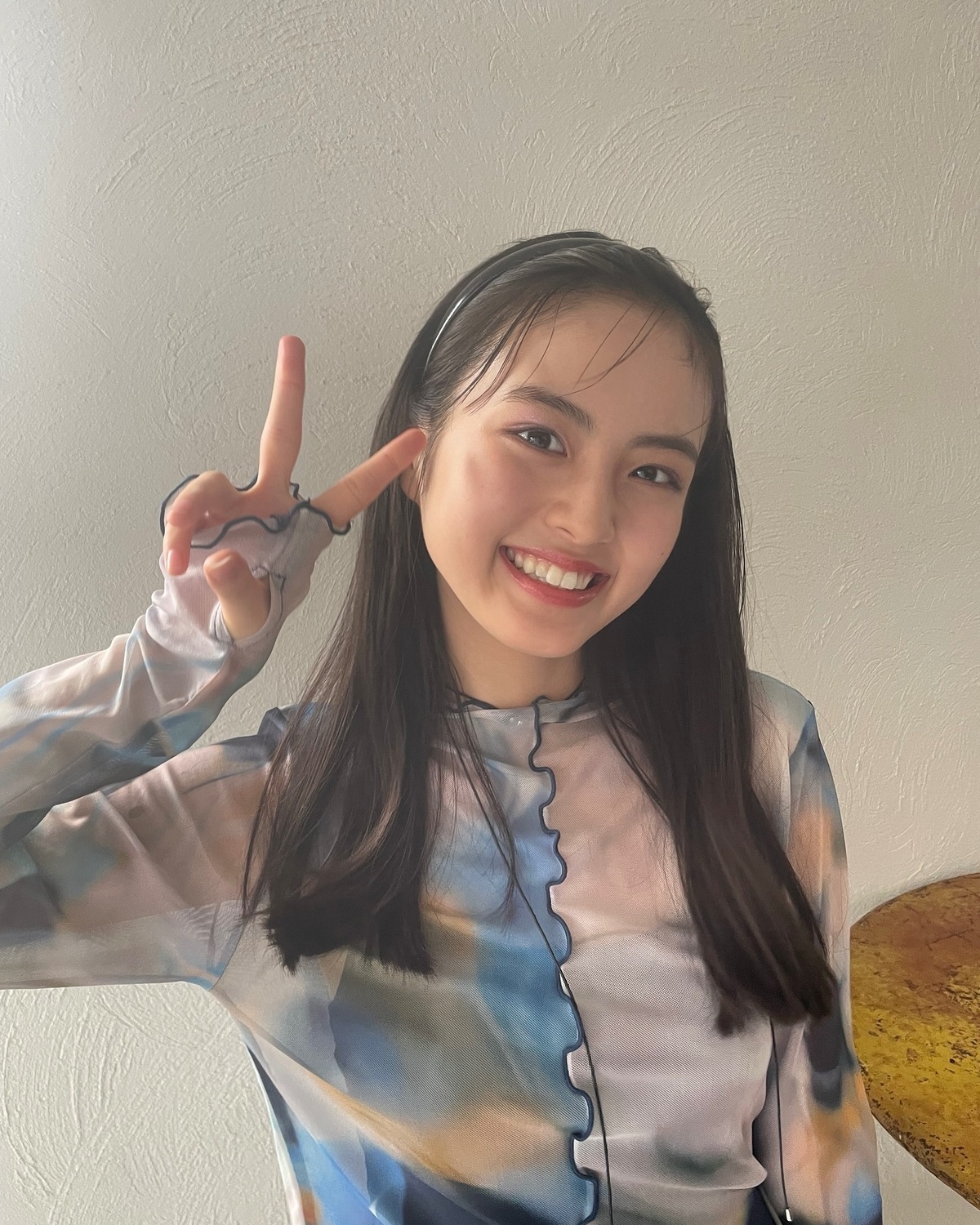 ゆうちゃんの笑顔にきゅん👼🏻🩵✌🏻ビューティー企画のオフショット📸#Seventeen #セブンティーン #ST #雑誌 #ファッション雑誌 #オフショット #可愛い女の子 #竹下優名 #モデル #オ