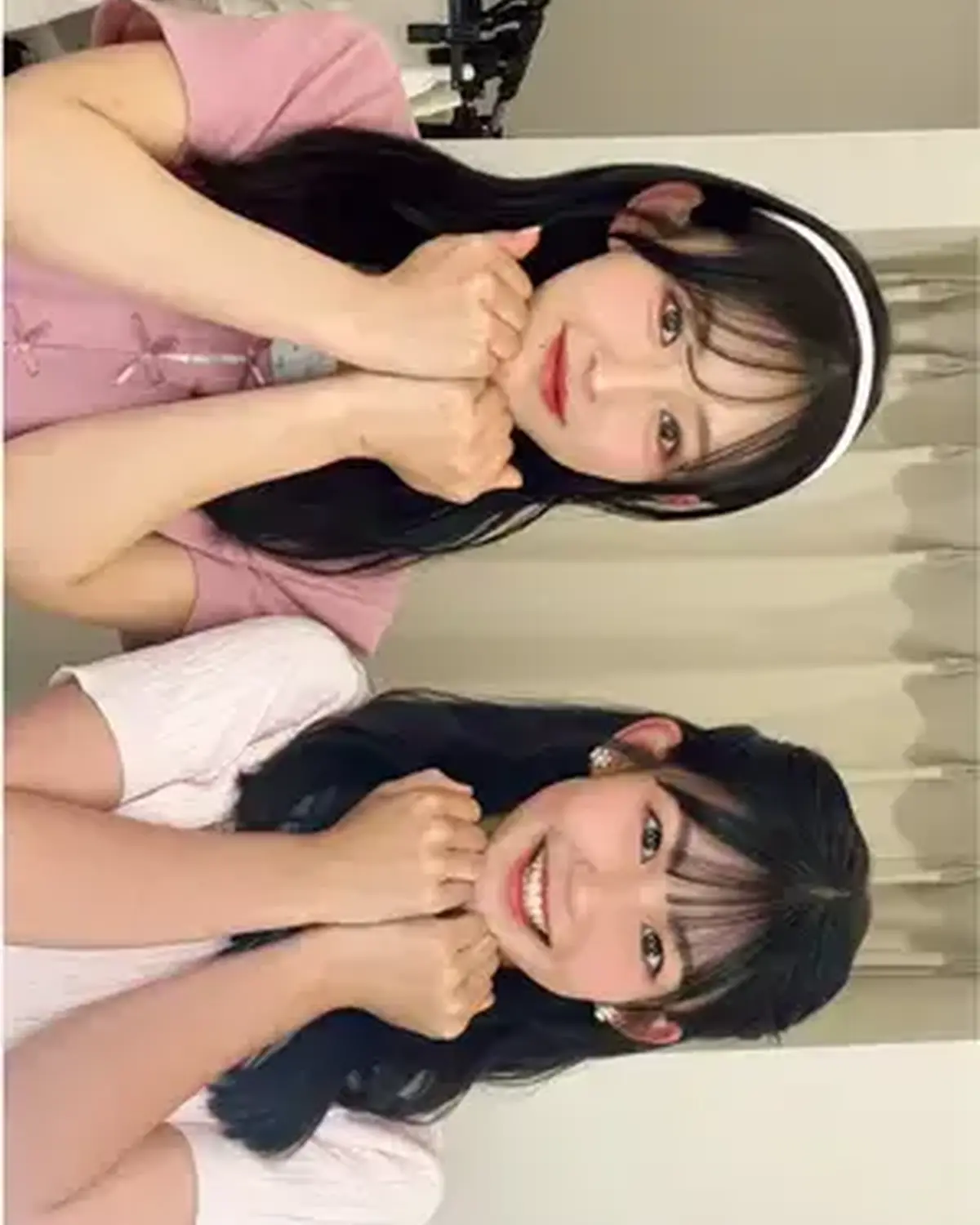 ミスセブンティーン2026投票締め切りはいよいよ本日‼️💖 ファイナリスト撮影の日に撮影したTikTokを投稿するよ😻 No.03 小松愛子＆No.06 多田梨音🍒最後まで投票お願いします🙌🏻💞 #ミ
