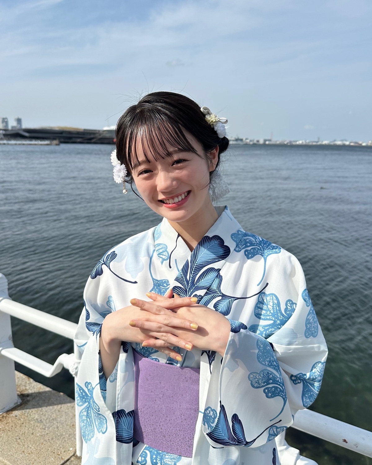 瑠菜と浴衣デート👘🩵笑顔がキュンすぎ🥺まだ続く夏休み！これから浴衣を着るってコは、ヘアアレンジ企画を参考にしてね💐#Seventeen #セブンティーン #ST夏号 #雑誌 #ファッション雑誌 #Se