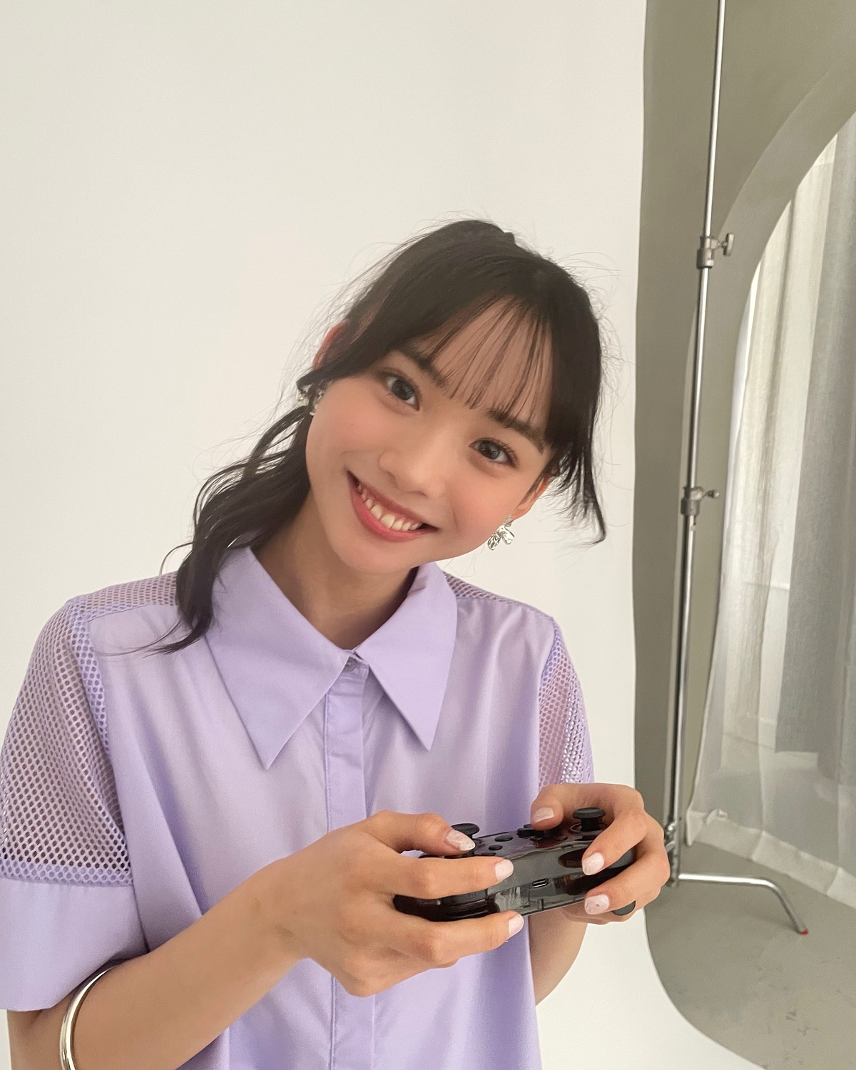 ゲーマーれいちゃん👼🏻🎮💜みんなが最近ハマってるゲームはある？🤭🎶#松本麗世 #ゲーム女子 #Seventeenモデル #ゲーム好き # ポニーテール