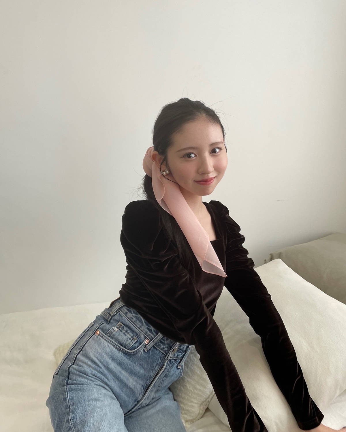 まるでPrincess👸🏻なMISAKI🎀🤎#Seventeen #セブンティーン #Seventeen秋号 #ST秋号 #STモデル #可愛い女の子 #入江美沙希 #デニム #デニムコーデ #ヘアア