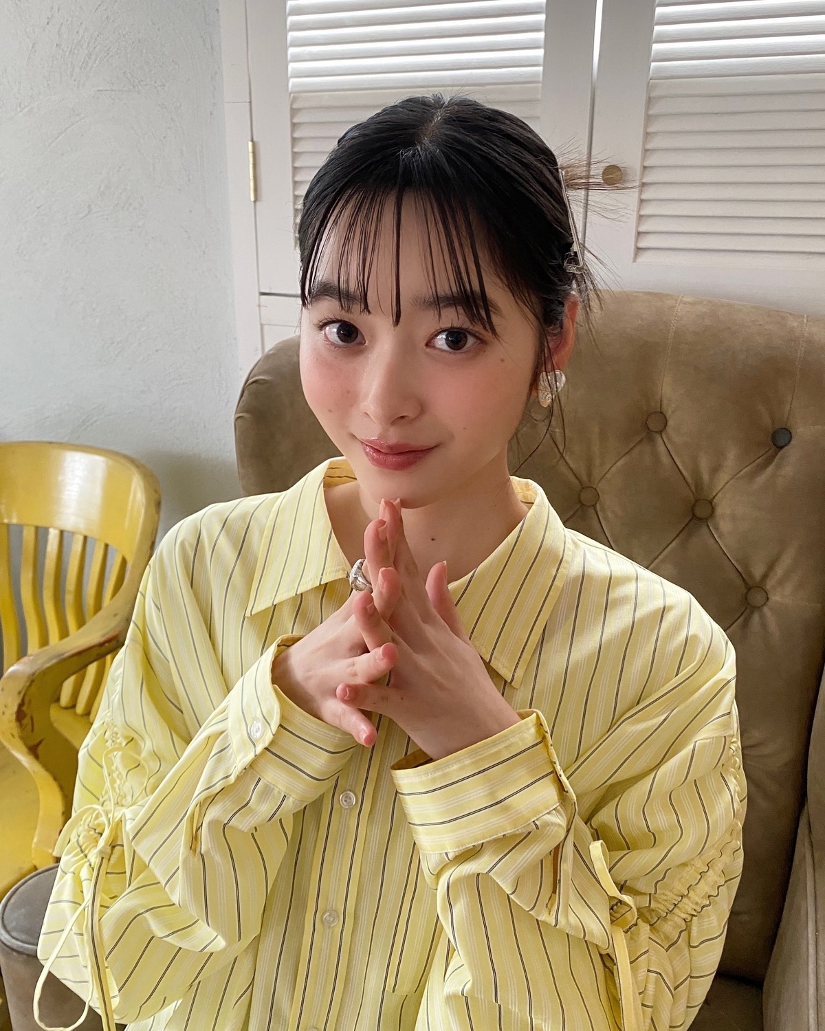 横から見ても可愛いヘアアレンジ🌟✨大きめのイヤリングもポイントだよ〜！！#Seventeen #セブンティーン #ST #雑誌 #ファッション雑誌 #滝口芽里衣 #可愛い女の子 #jk  #モデル #