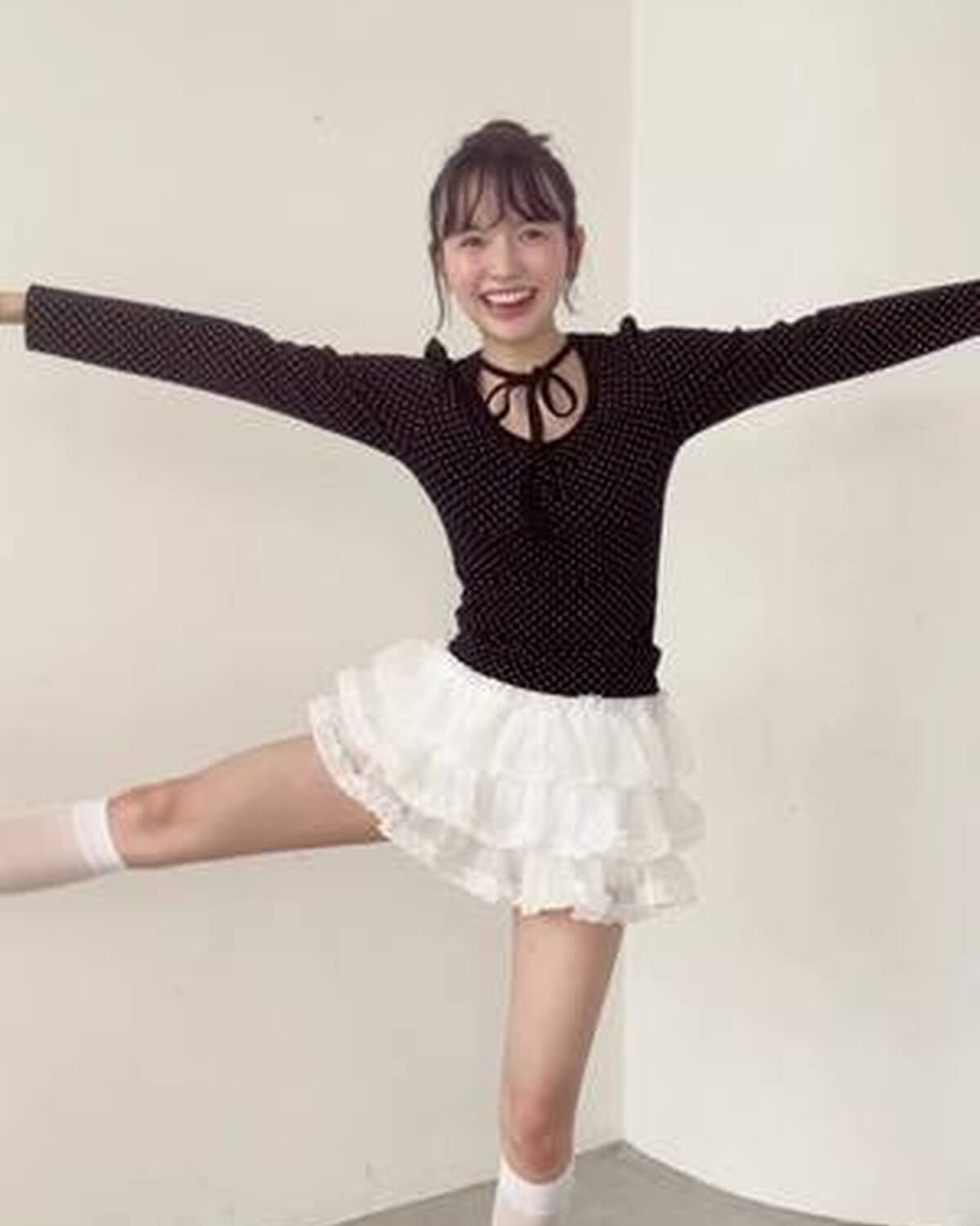 撮影の合間に🩰練習時間10分でがんばりました🥹💞バレリーナここあ🎀 @河村ここあ #河村ここあ #バレリーナ #バレエ #마크 #kpop