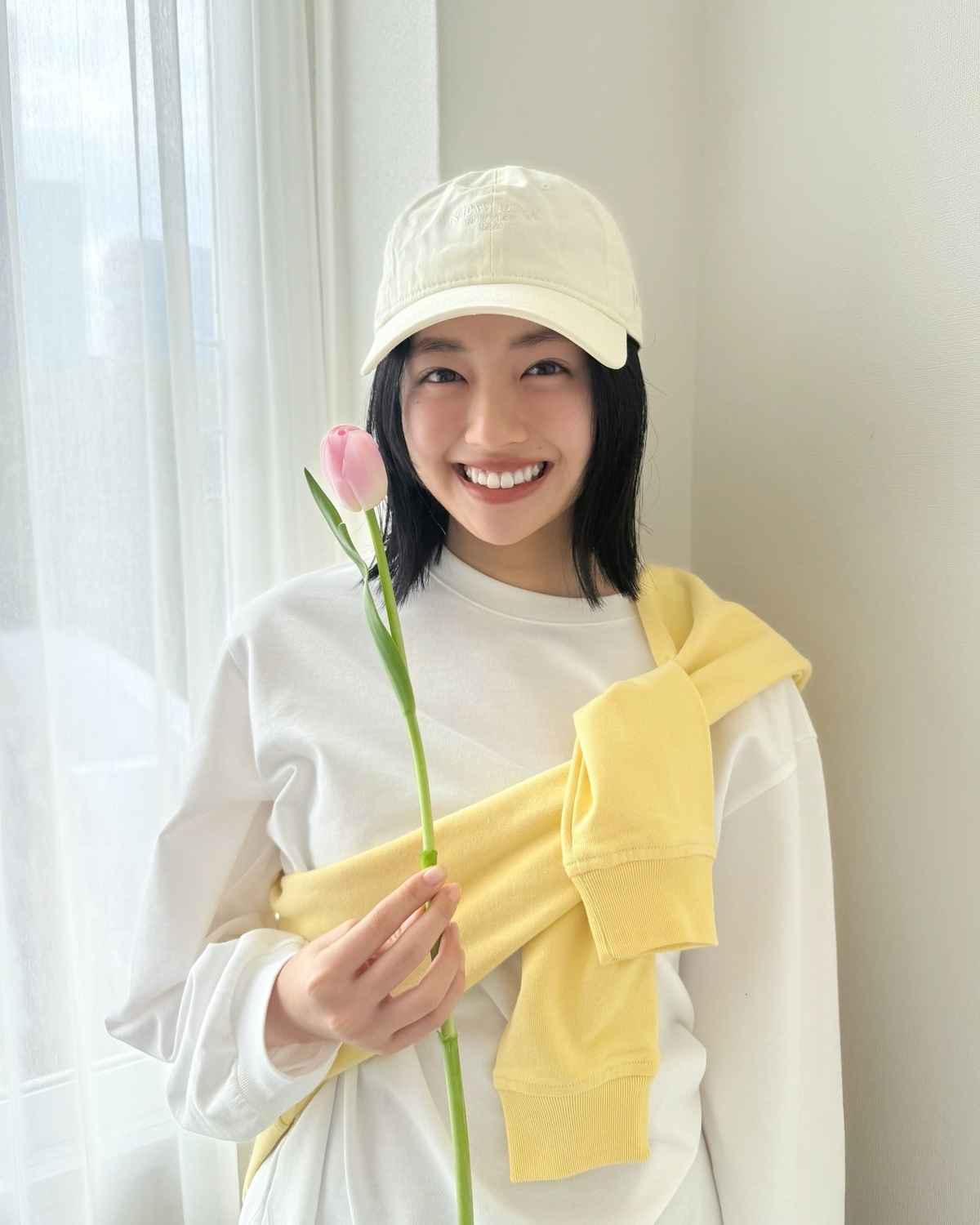 春服×じゅったんが可愛すぎる👼🏻🌷春服計画の動画も投稿したからチェックしてね🎥✅#上坂樹里 #じゅったん #春服 #春コーデ #キャップ女子