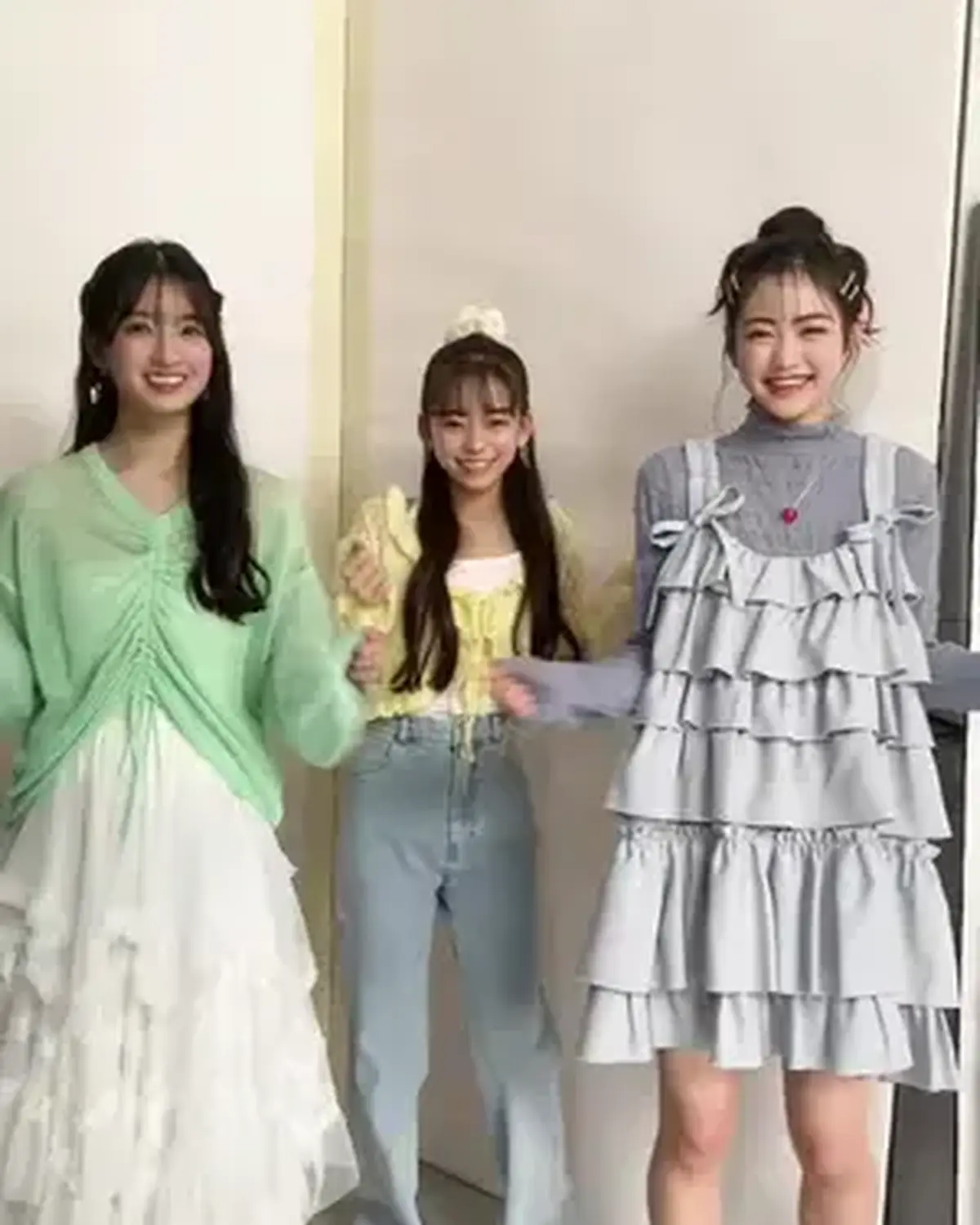 一緒に踊りませんか？🥺🎶💞 STの末っ子組🍒 #川瀬翠子 #岡本望来 #原田花埜 #Seventeenモデル #可愛い