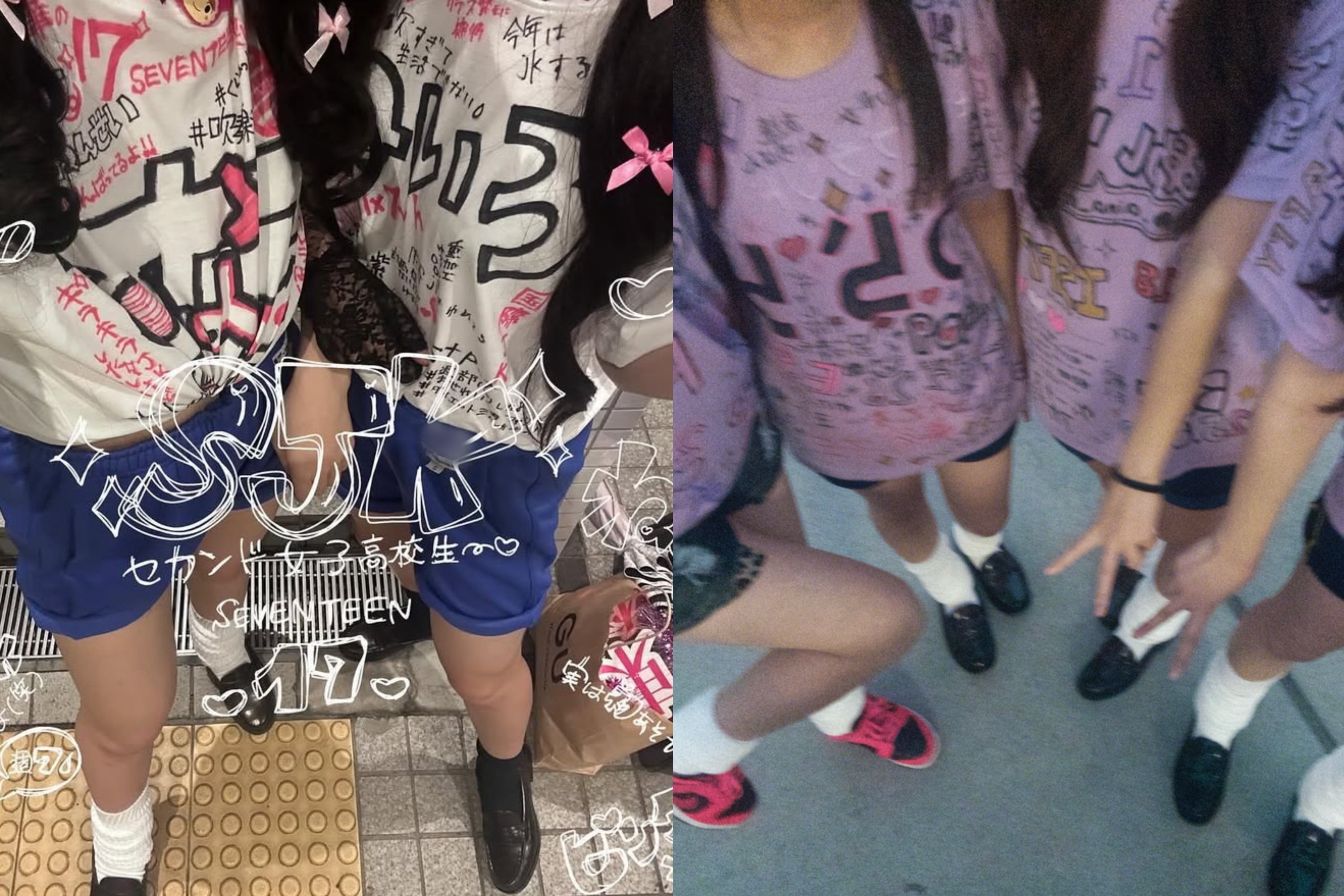 【落書きデコTシャツ4選】JKのかわいいオリジナルアレンジを紹介♡