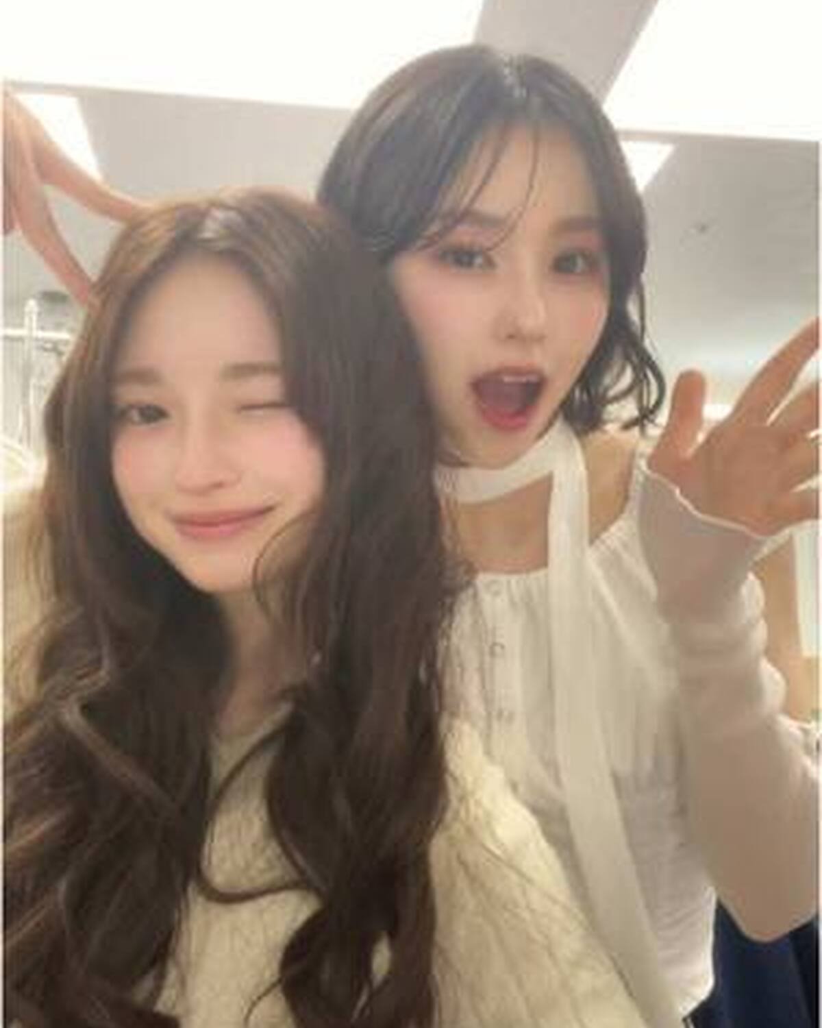 流行りのやつ😽🤍🤍 ガルアワ楽しかった〜🫶🏻 @葛西杏也菜 @mizuki  #GirlsAward #ガルアワ #セブンティーン #セブンティーンモデル #STモデル #ガルアワ2025SS #ST
