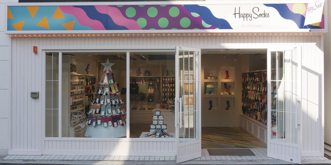 スウェーデン発のソックスブランド、『Happy Socks』の路面店が気になる！♡