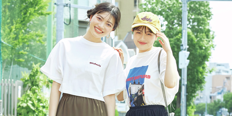 夏の鉄板白Tは甘めに着たい派♡【ST㋲私服Tシャツコレクション】