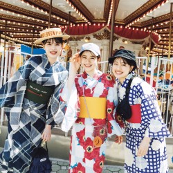 ポップなゆかたで遊園地♪【今年の夏こそゆかたでおでかけ♡】