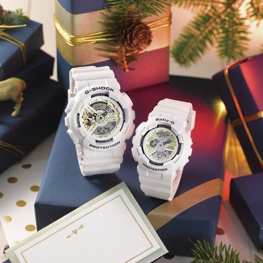 クリスマス限定！　『G-SHOCK』『BABY-G』の真っ白なペアモデルが発売中♡