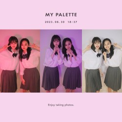 透明感爆上げ！JKに話題の最新プリ機『MY PALETTE』を”るいはん”コンビが撮ってみた♡