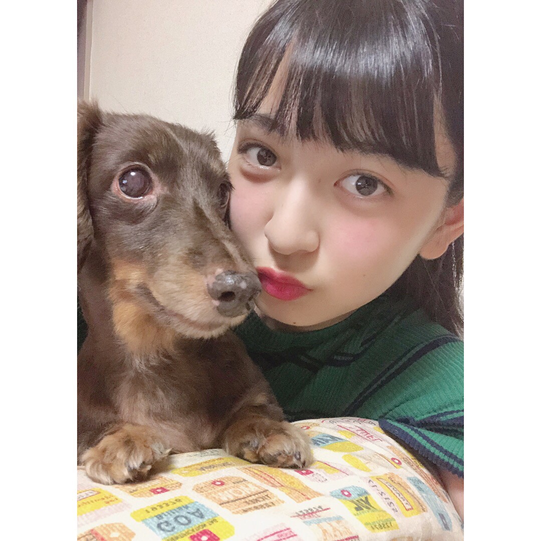 愛犬と☺️︎♡