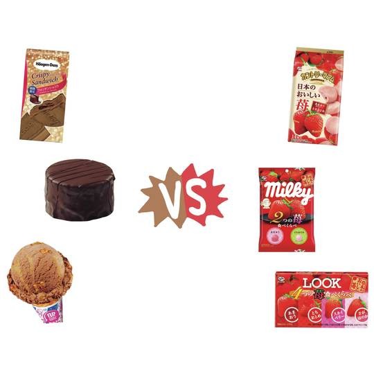 チョコVSイチゴ　どっちのフレーバーが好き？