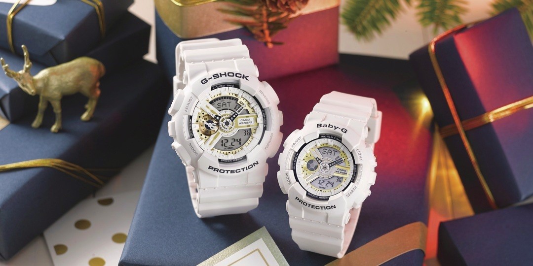 クリスマス限定！　『G-SHOCK』『BABY-G』の真っ白なペアモデルが発売中♡