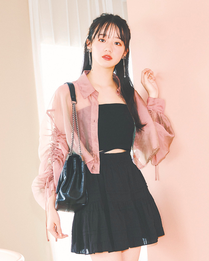 中島瑠菜は毎日どこかにピンク【おしゃ㋲のリアル夏私服PLAN】