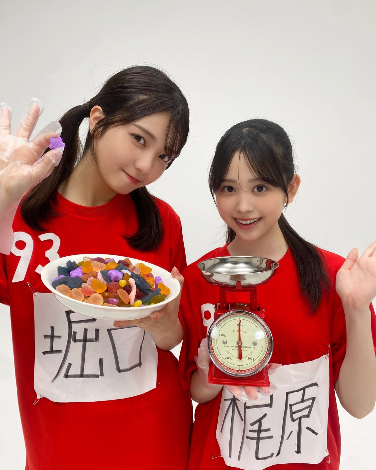 グミ部新入部員のまほちとかんちゃん❤️グミ当てクイズや93グラム計量対決などたくさん奮闘したよ🥺❤️‍🔥2人の頑張りはぜひ誌面をチェックしてね〜🥰#梶原叶渚 #堀口真帆 #グミ部 #グミ #Seven