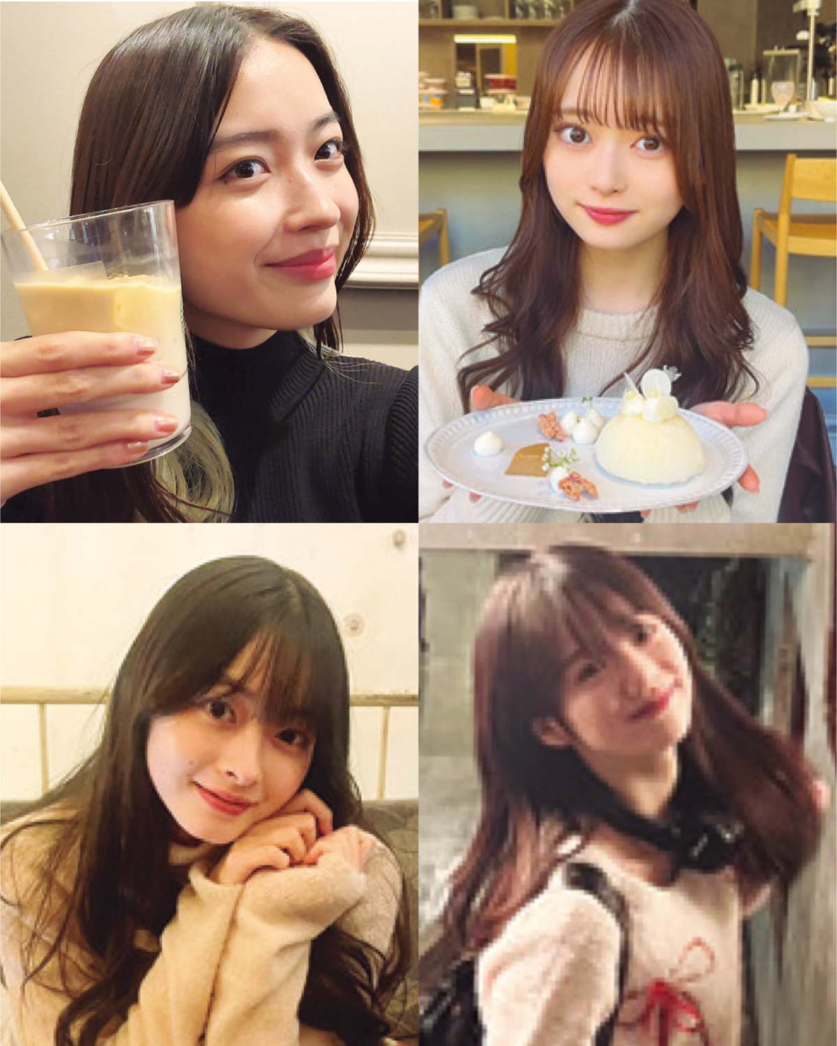 【STモデル自撮り】お出かけといえばカフェが定番なモデル4人〈茅島みずき・高比良由菜・中島瑠菜・滝口芽里衣〉