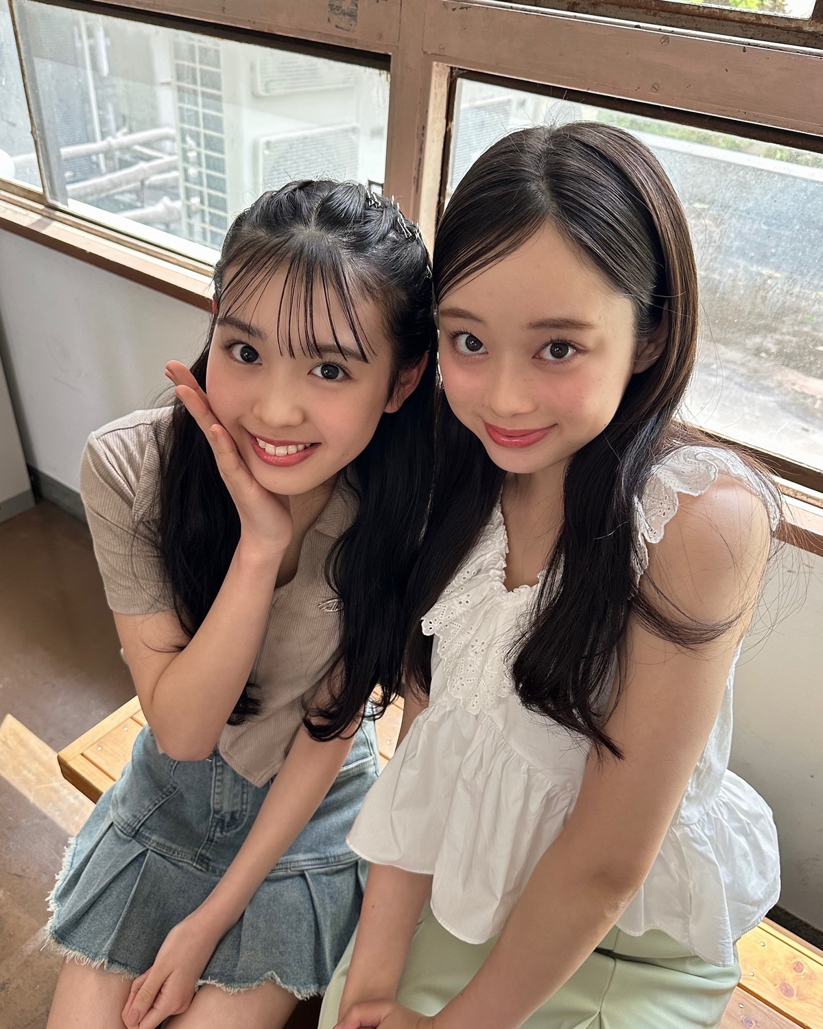 みんみ♡ふっちーいつかのツーショット👭🏻📸🤍#Seventeen #セブンティーン #ST夏号 #宮迫翠月 #佐藤不二子 #ファッション雑誌 #夏コーデ #オフショット #ヘアアレンジ #可愛い女の子
