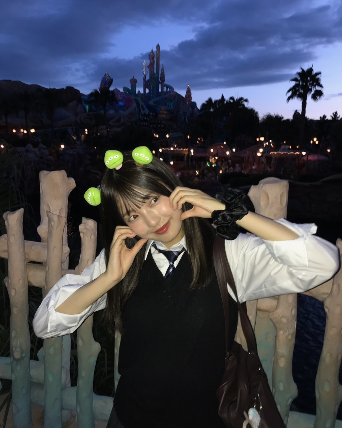 【堀口真帆】制服ディズニー🏰🎀