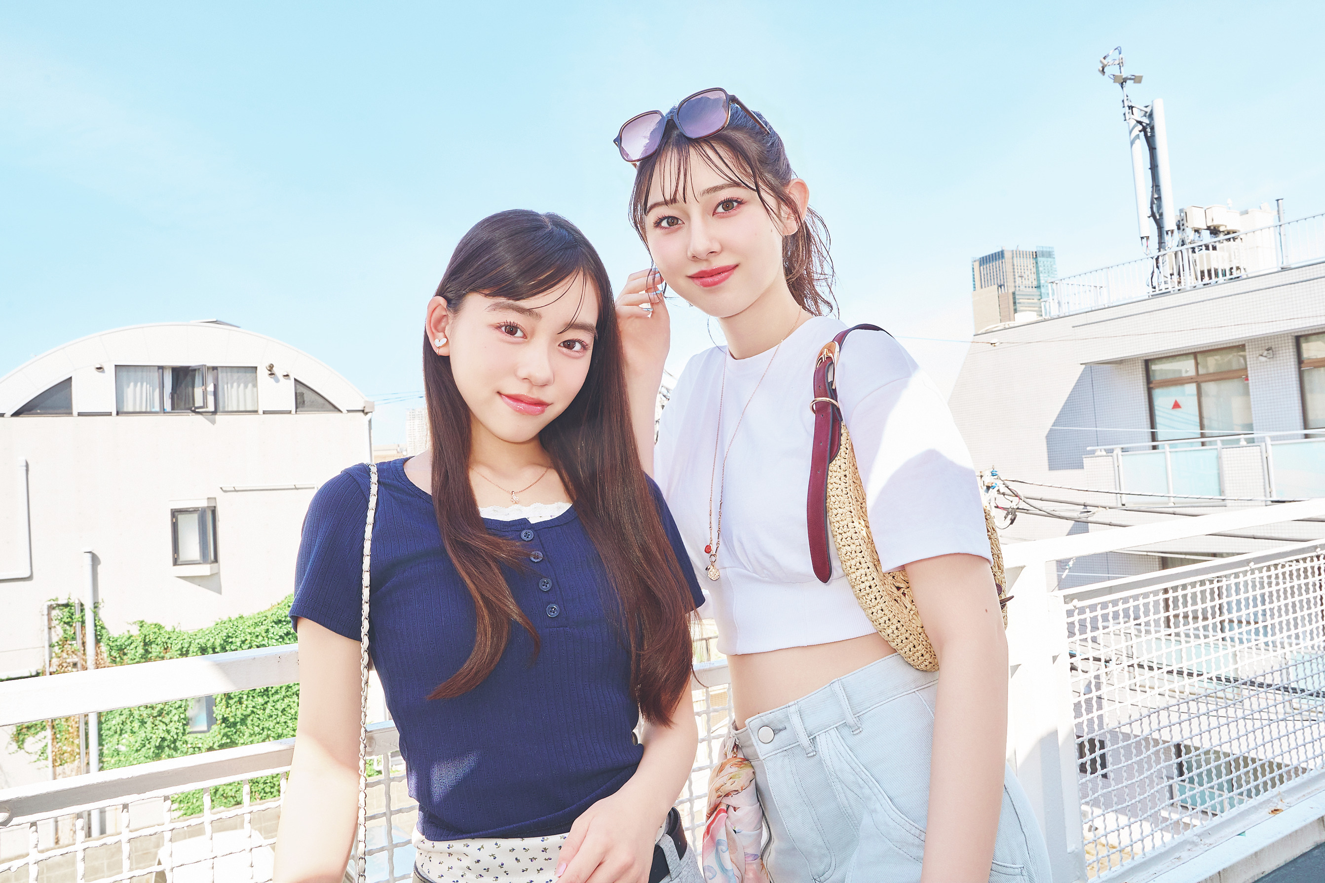 【石川花・岡本望来の私服Tシャツコーデ】シンプルなのにおしゃれポイントいっぱい！【夏の推しTシャツSNAP】