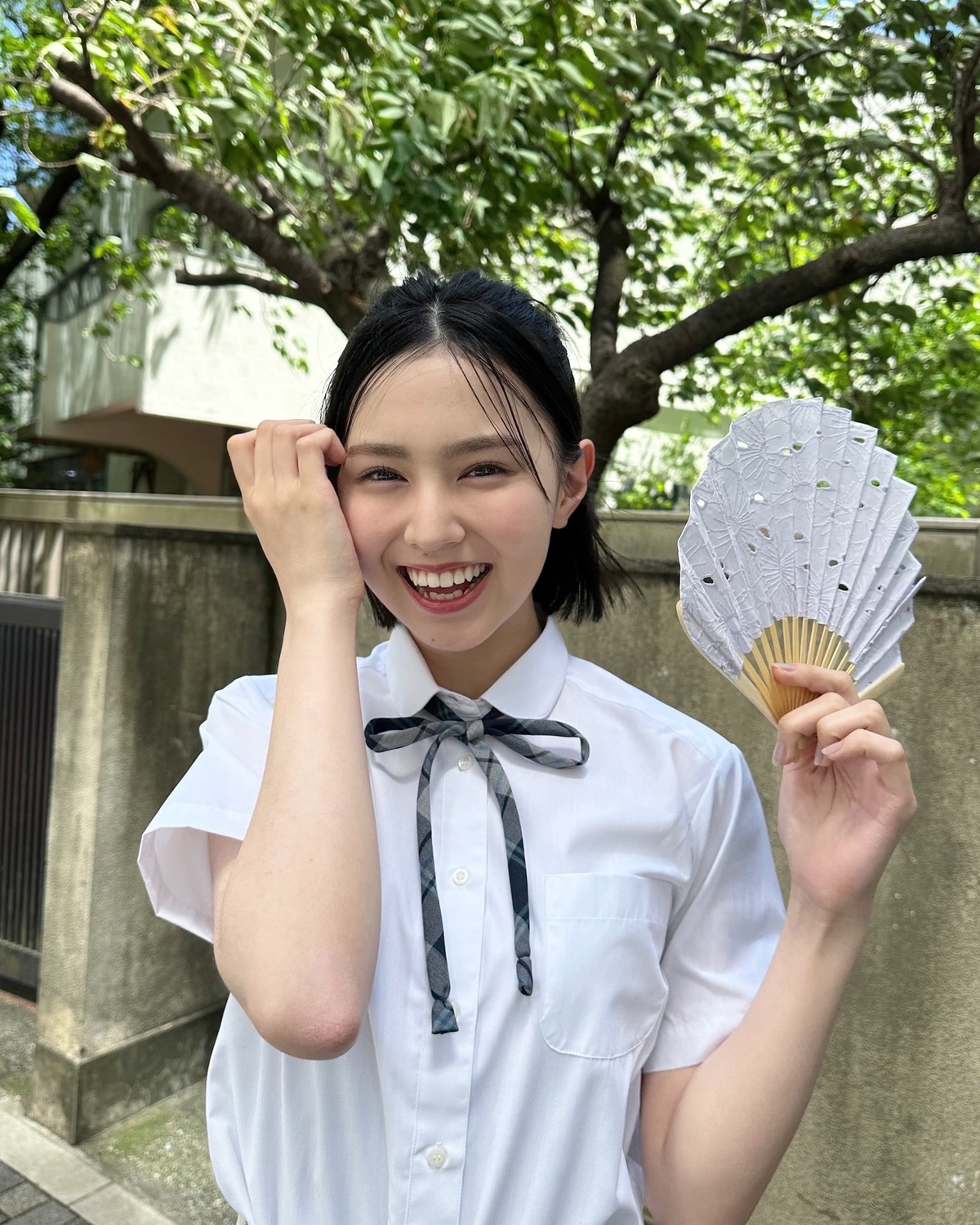 暑〜い夏に扇子は必須だよね🥺🪭ってことで、涼むもんちゃんを🤣🍃ハンディファンが普及してるけど、扇子やうちわを積極的に使って、エコを意識の夏！？👀💨#Seventeen #セブンティーン #ST夏号 #