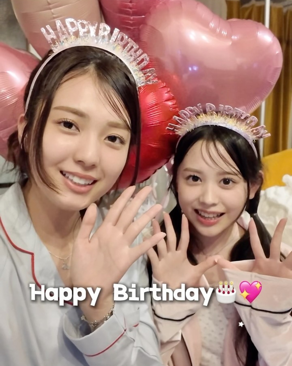 8月お誕生日のみんな〜！！Happy Birthday💝🎂今月はカバームービーを担当する、まほち＆かんちゃんからメッセージが到着🗣️🎊8月生まれのみんなにとって素敵な１年になりますように🪄✨#堀口真帆